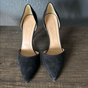 J. Crew Black Pointed-Toe Heels Sleek Classic Design